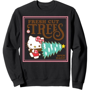 image:imageHello Kitty Fresh Cut Christmas Trees SweatshirtBlack