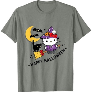image:imageHello Kitty Happy Halloween TShirtOlive Heather