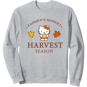 image:imageHello Kitty Harvest Season Farmers Market SweatshirtHeather Grey