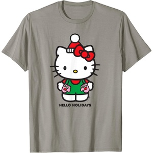 image:imageHello Kitty Hello Holidays Christmas Tee Shirt TShirtSlate Grey