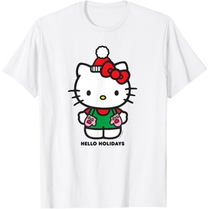 image:imageHello Kitty Hello Holidays Christmas Tee Shirt TShirtWhite