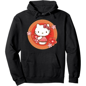 image:imageHello Kitty Lunar New Year Flowers Pullover HoodieBlack