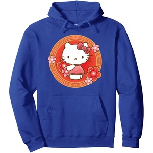 image:imageHello Kitty Lunar New Year Flowers Pullover HoodieRoyal Blue