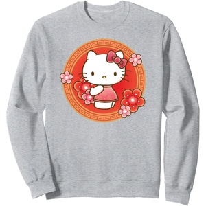 image:imageHello Kitty Lunar New Year Flowers SweatshirtHeather Grey