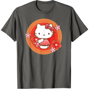 image:imageHello Kitty Lunar New Year Flowers TShirtAsphalt Grey