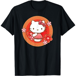 image:imageHello Kitty Lunar New Year Flowers TShirtBlack