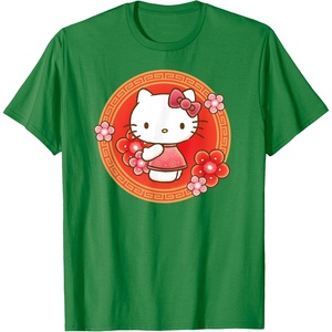 image:imageHello Kitty Lunar New Year Flowers TShirtKelly Green