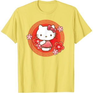 image:imageHello Kitty Lunar New Year Flowers TShirtLemon Yellow