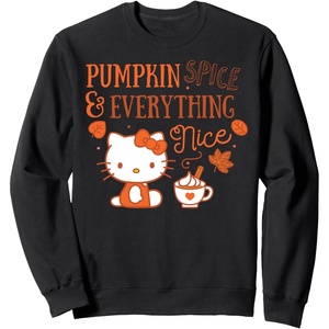 image:imageHello Kitty Pumpkin Spice And Everything Nice SweatshirtBlack