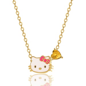 image:imageHello Kitty Sanrio Gifts Birthstone Necklace 18 18kt Gold FlashPlated Necklace Jewelry Official LicenseNovemberCitrine Yellow