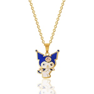 image:imageHello Kitty Sanrio Womens Kuromi Necklace Collection  Silver and 18kt FlashPlated with Crystal amp Enamel Pendants Officially LicensedKuromi