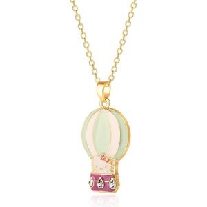 image:imageHello Kitty Sanrio Womens Necklace Collection  18 FlashPlated Pendant Necklaces with Enamel and Crystal Designs Officially LicensedMulti Balloon