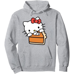 image:imageHello Kitty Slice Of Pumpkin Pie Pullover HoodieHeather Grey