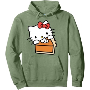 image:imageHello Kitty Slice Of Pumpkin Pie Pullover HoodieSage Green
