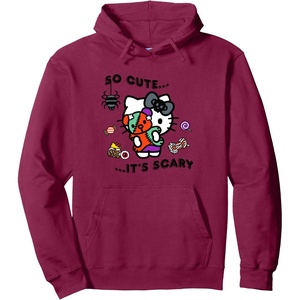 image:imageHello Kitty So Cute Its Scary Pullover HoodieBurgundy