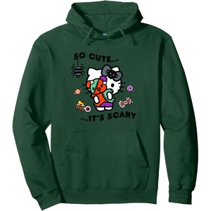 image:imageHello Kitty So Cute Its Scary Pullover HoodieDark Green