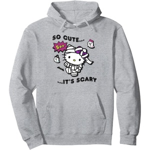 image:imageHello Kitty So Cute Its Scary Pullover HoodieHeather Grey