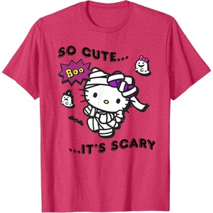 image:imageHello Kitty So Cute Its Scary TShirtRed Heather