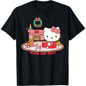 image:imageHello Kitty Warm and Cozy Christmas TShirtBlack