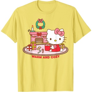 image:imageHello Kitty Warm and Cozy Christmas TShirtLemon Yellow