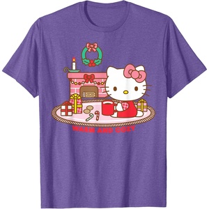 image:imageHello Kitty Warm and Cozy Christmas TShirtPurple Heather