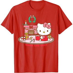 image:imageHello Kitty Warm and Cozy Christmas TShirtRed