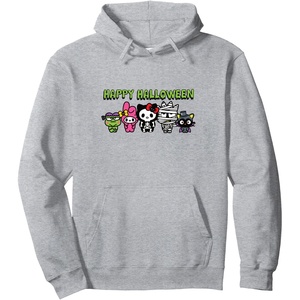 image:imageHello Kitty amp Friends Happy Halloween Pullover HoodieHeather Grey