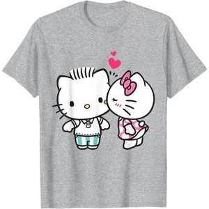 image:imageHello Kitty and Dear Daniel Valentine Tee Shirt TShirtHeather Grey