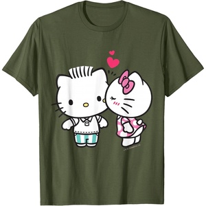 image:imageHello Kitty and Dear Daniel Valentine Tee Shirt TShirtOlive Green