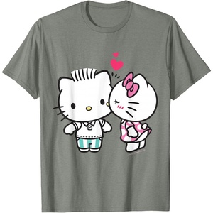 image:imageHello Kitty and Dear Daniel Valentine Tee Shirt TShirtOlive Heather