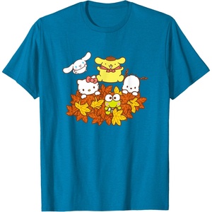 image:imageHello Kitty and Friends Pile of Autumn Leaves TShirtSapphire Blue