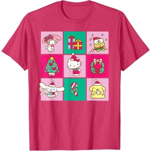 image:imageHello Sanrio Friends Christmas Time Tee Shirt TShirtRed Heather
