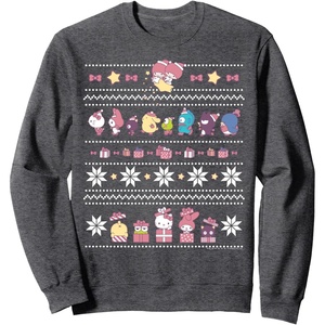 image:imageHello Sanrio Ugly Christmas Sweater Sweatshirt SweatshirtDark Heather Grey