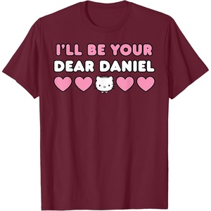image:imageIll Be Your Dear Daniel Couples Matching Valentines Day TShirtBurgundy