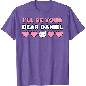 image:imageIll Be Your Dear Daniel Couples Matching Valentines Day TShirtPurple Heather