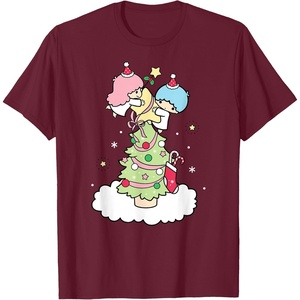 image:imageLittle Twin Stars Christmas Tree TShirtBurgundy