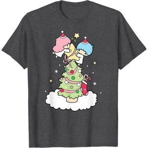 image:imageLittle Twin Stars Christmas Tree TShirtDark Heather Grey