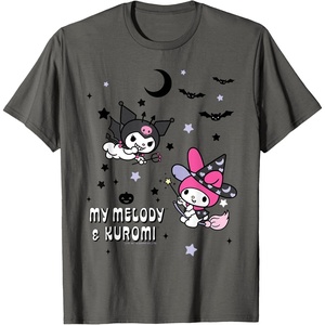 image:imageMy Melody and Kuromi Halloween Tee Shirt TShirtAsphalt Grey