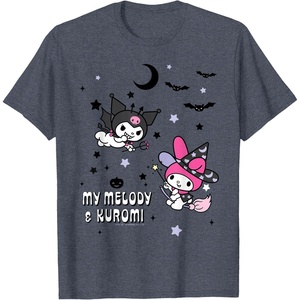image:imageMy Melody and Kuromi Halloween Tee Shirt TShirtHeather Blue