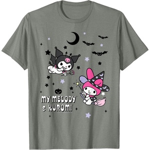 image:imageMy Melody and Kuromi Halloween Tee Shirt TShirtOlive Heather