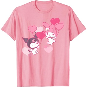 image:imageMy Melody and Kuromi Valentines Day Hearts Tee Shirt TShirtPink