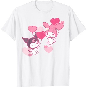 image:imageMy Melody and Kuromi Valentines Day Hearts Tee Shirt TShirtWhite