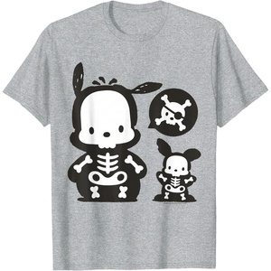 image:imagePochacco Skeleton Halloween Tee Shirt TShirtHeather Grey