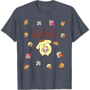 image:imagePompompurin I Love You So Mush Fall Mushroom TShirtHeather Blue