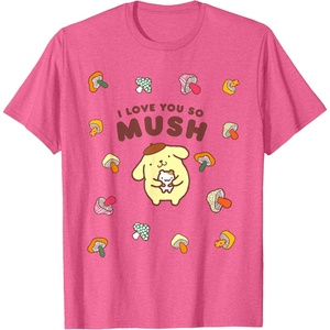 image:imagePompompurin I Love You So Mush Fall Mushroom TShirtPink Heather