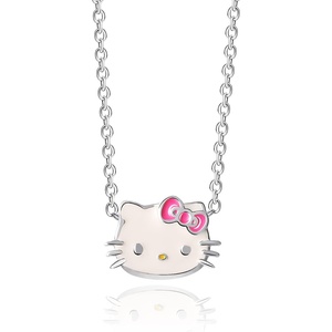 image:imageSALLY ROSE Hello Kitty Necklace for Women Official License 16  2 Sterling Silver Necklace with Enamel Pendant Sanrio Gifts