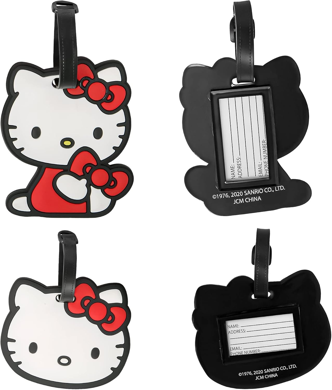 image:imageHello Kitty Luggage Tag for Suitcases 4Pack Official License Cute Luggage Tags Sanrio Travel Gifts