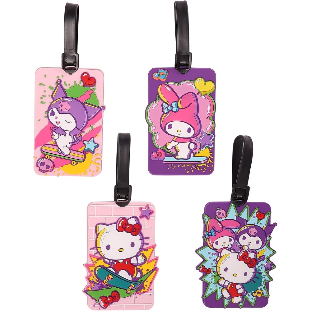 image:imageHello Kitty Luggage Tag for Suitcases 4Pack Cute Luggage Tags Sanrio Gifts for Travel