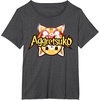 image:imageAggretsuko Dual Personality Logo Tee Shirt TShirtDark Heather Grey