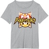 image:imageAggretsuko Dual Personality Logo Tee Shirt TShirtHeather Grey